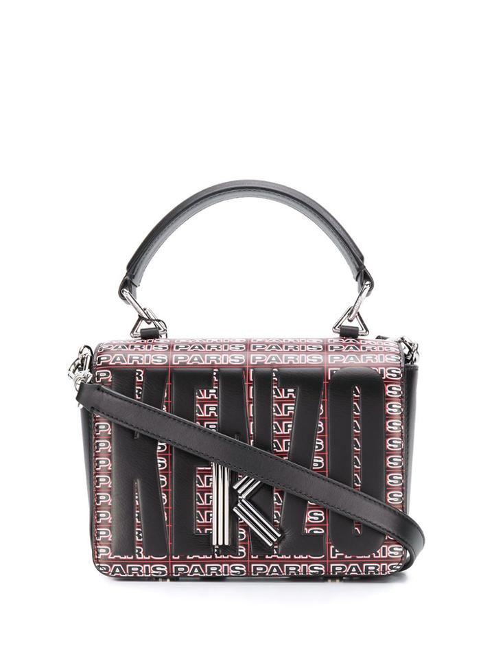 Kenzo Paris Print Tote Bag - 99 Noir