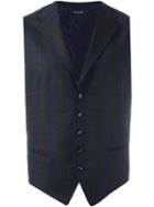 Tagliatore 'dennis' Waistcoat, Men's, Size: 52, Blue, Cupro/virgin Wool