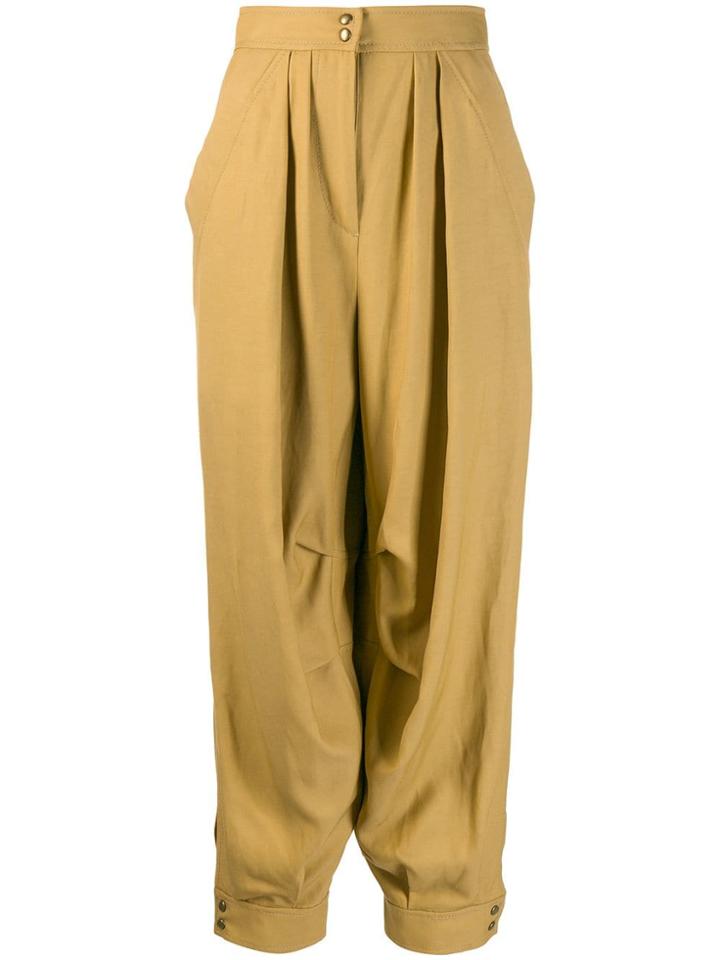 Alberta Ferretti Palazzo Trousers - Yellow