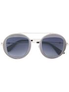 Gucci Eyewear Round Metal Frame Sunglasses - Grey