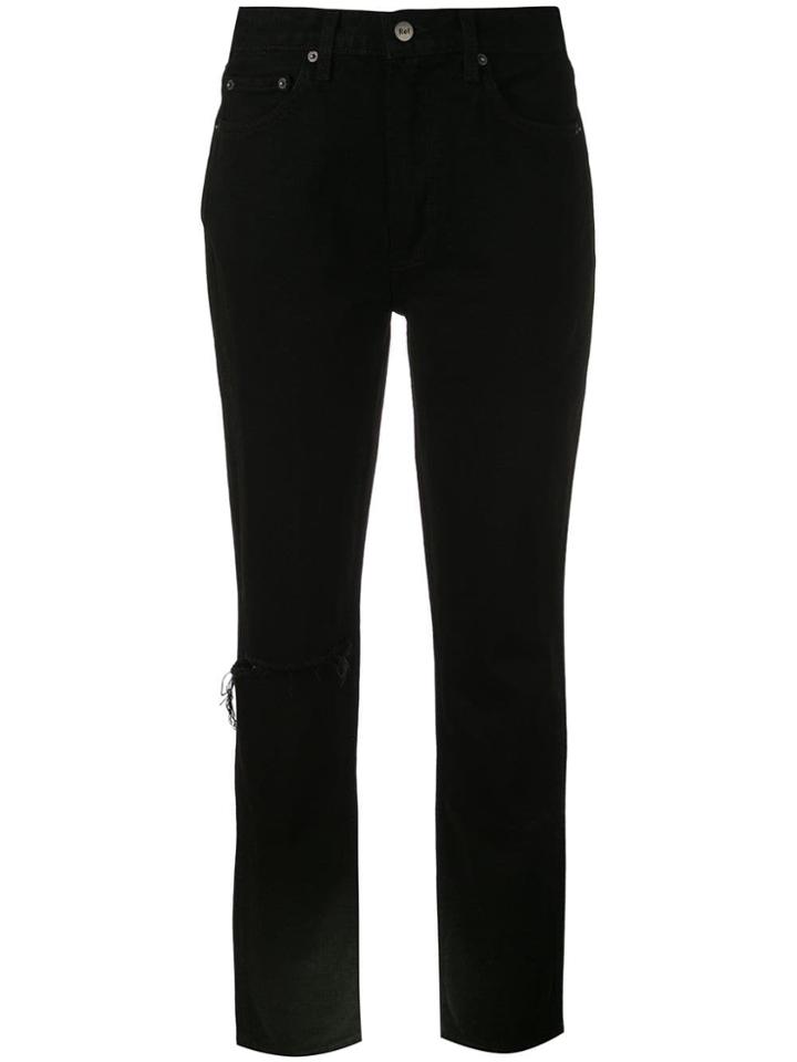 Reformation Julia Cigarette Jeans - Black
