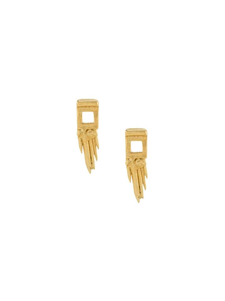 Ros Millar 'sung Gun' Earrings - Metallic