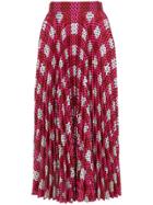 Mary Katrantzou Uni Geometric Print Pleated Skirt - Red