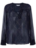 Isabel Marant Étoile Pattern Print Blouse, Women's, Size: 40, Blue, Silk