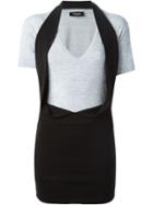 Dsquared2 T-shirt Dress, Women's, Size: Xs, Black, Viscose/cotton