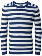 Laneus Striped Sweater, Men's, Size: 52, Blue, Cotton