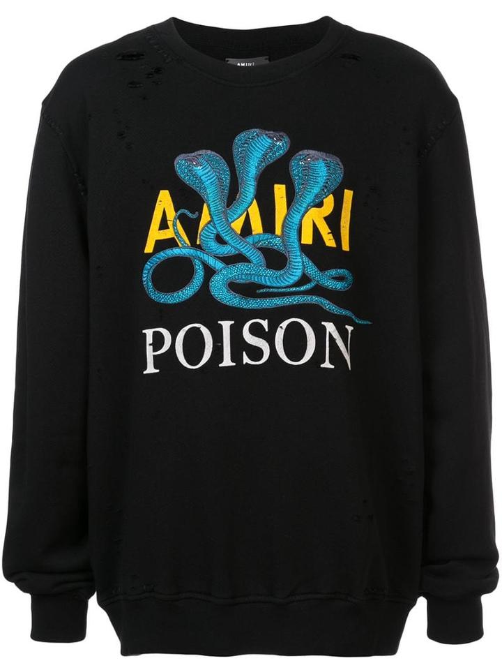 Amiri Poison Print Sweatshirt - Black