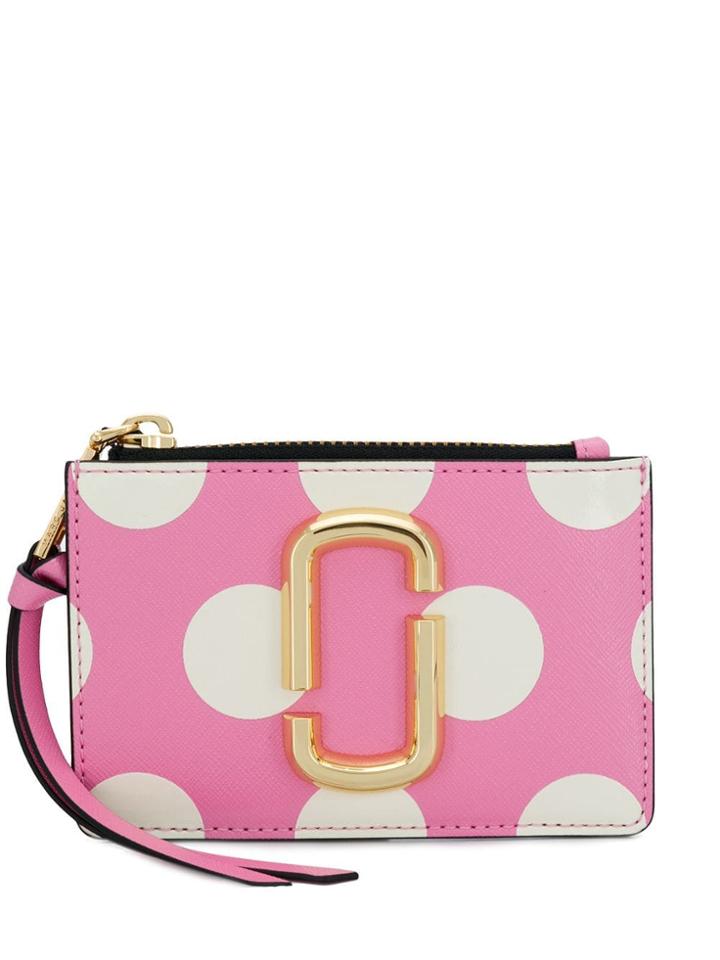 Marc Jacobs Polka Dot Top Zip Purse - Pink