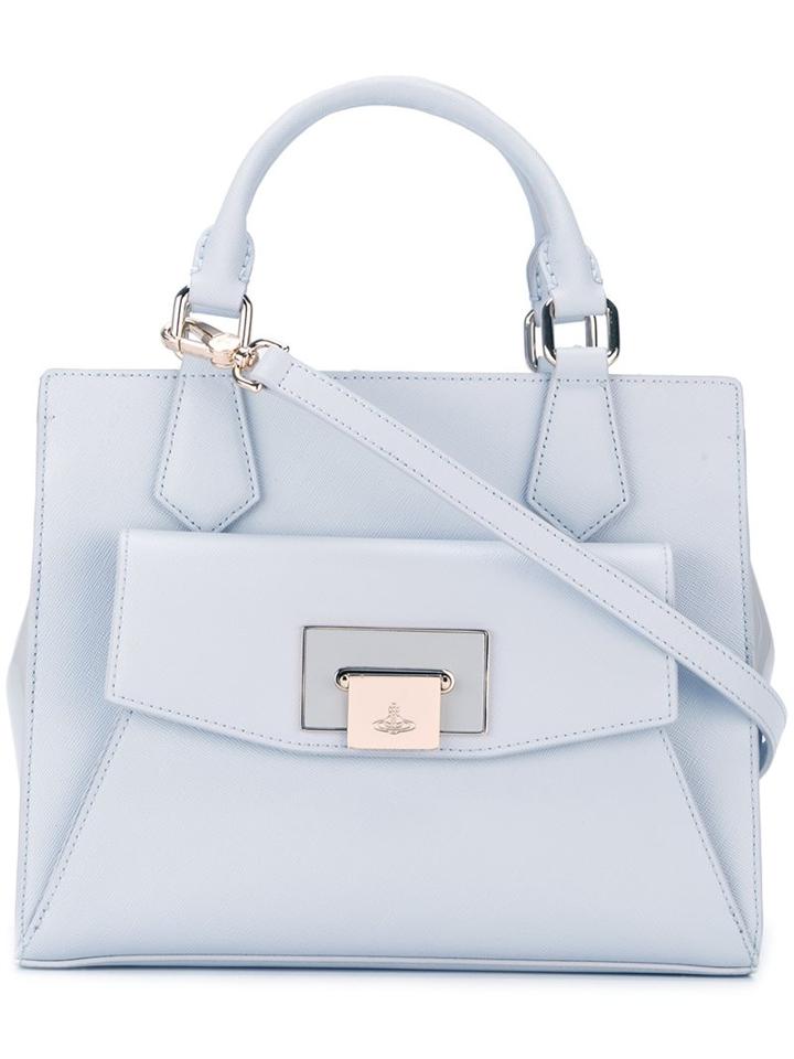 Vivienne Westwood Flap Closure Tote Bag, Women's, Grey