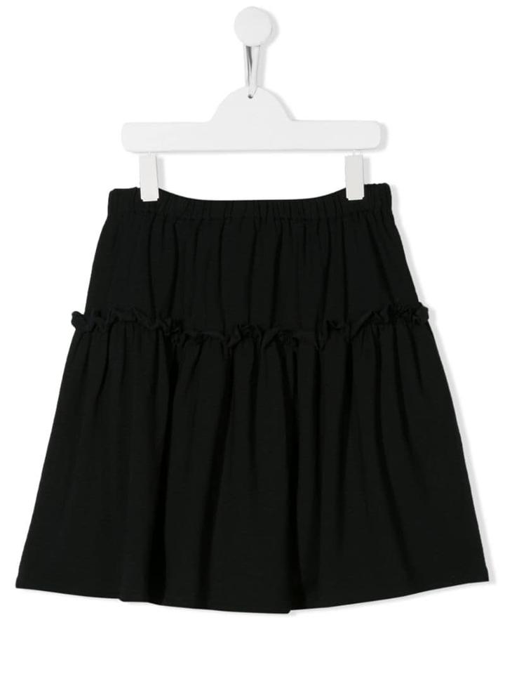 Touriste Ruffled Trim Skirt - Black
