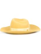 Maison Michel 'virginie' Tonal Hat, Women's, Size: Small, Yellow/orange, Wool