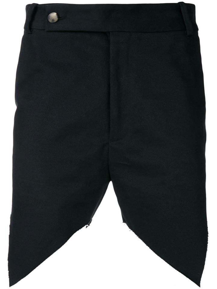 Namacheko Pointed Tailored Shorts - Black