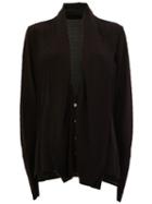 Haider Ackermann Draped Shawl Collar Cardigan, Women's, Size: 38, Black, Silk/viscose