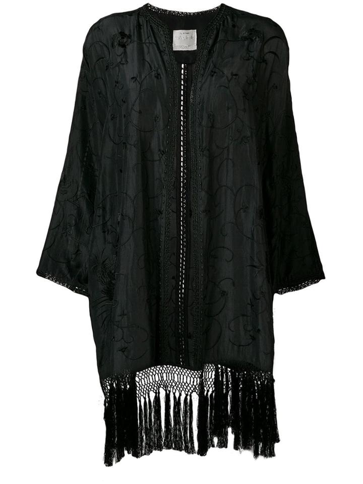 Forte Forte Fringed Kimono - Black