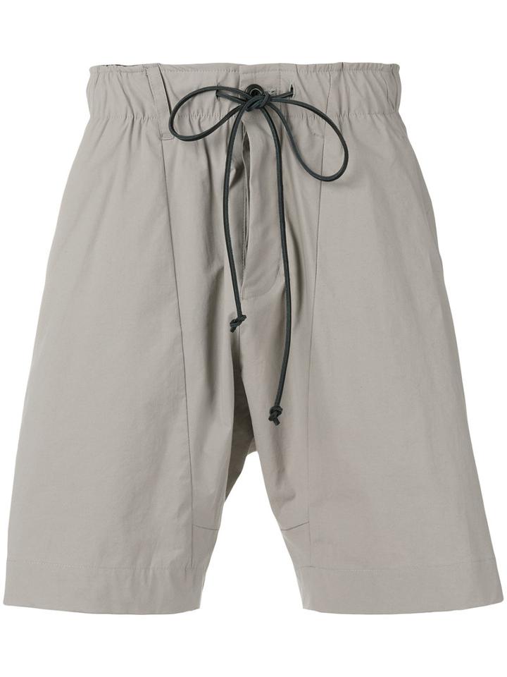 Attachment - Drawstring Bermudas - Men - Cotton/nylon/polyurethane - Iv, Grey, Cotton/nylon/polyurethane