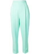 Emilio Pucci Tapered Tailored Trousers - Blue