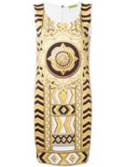 Versace Jeans Signature Print Dress, Women's, Size: Medium, White, Polyester/spandex/elastane