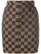 Fendi Pre-owned Logo Skirt - Brown