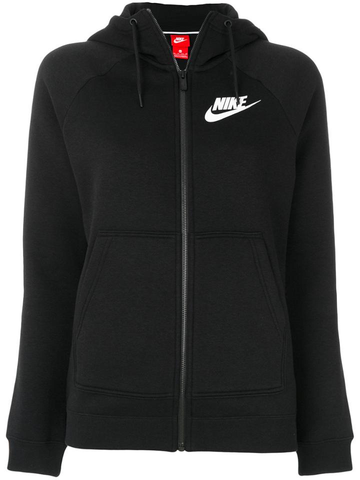Nike Logo Hooded Sweatshirt - Black