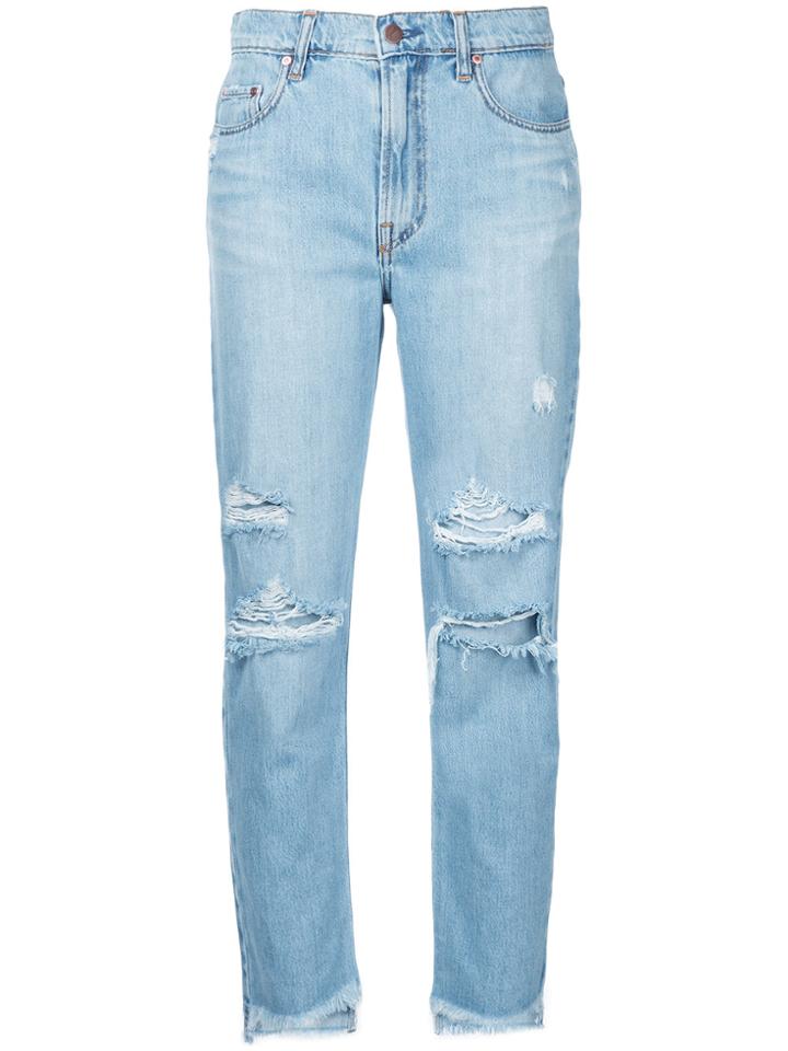 Nobody Denim Frankie Jean Ankle Mixed Up - Blue