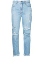 Nobody Denim Frankie Jean Ankle Mixed Up - Blue