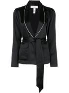 Fleur Du Mal Smoking Jacket - Black