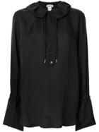 Hope Ruffle Neck Blouse - Black