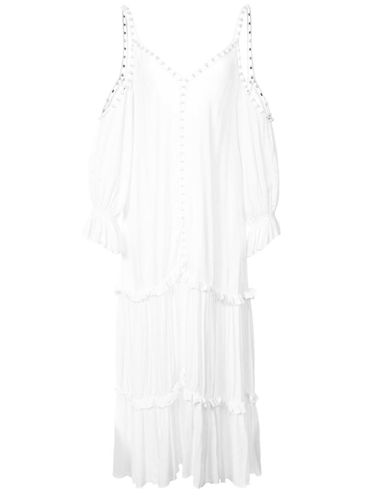 Jonathan Simkhai Cold Shoulder Beach Dress - White