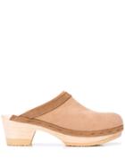 No.6 Dakota Shearling-lined Mules - Brown