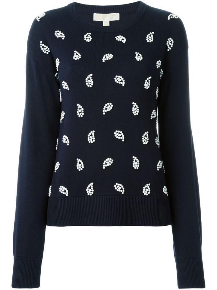 Michael Michael Kors Paisley Embellished Sweater