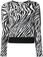 Mcq Alexander Mcqueen Zebra Striped Jumper - Black