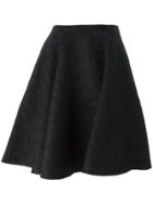 Paule Ka Floral Lace Skirt - Black