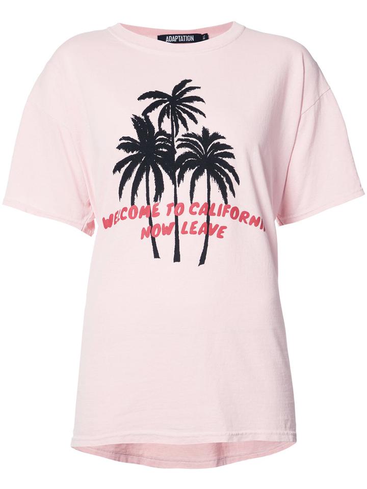 Adaptation - Palm Print Top - Women - Cotton/polyester - Xs/s, Pink/purple, Cotton/polyester