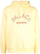 Palace Logo Print Hoodie - Yellow