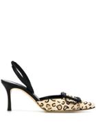 Manolo Blahnik Maysli Slingback Pumps - Neutrals