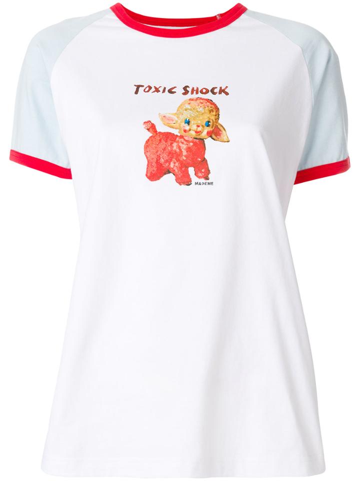 Mademe Toxic Shock Print T-shirt - White
