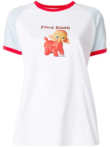 Mademe Toxic Shock Print T-shirt - White