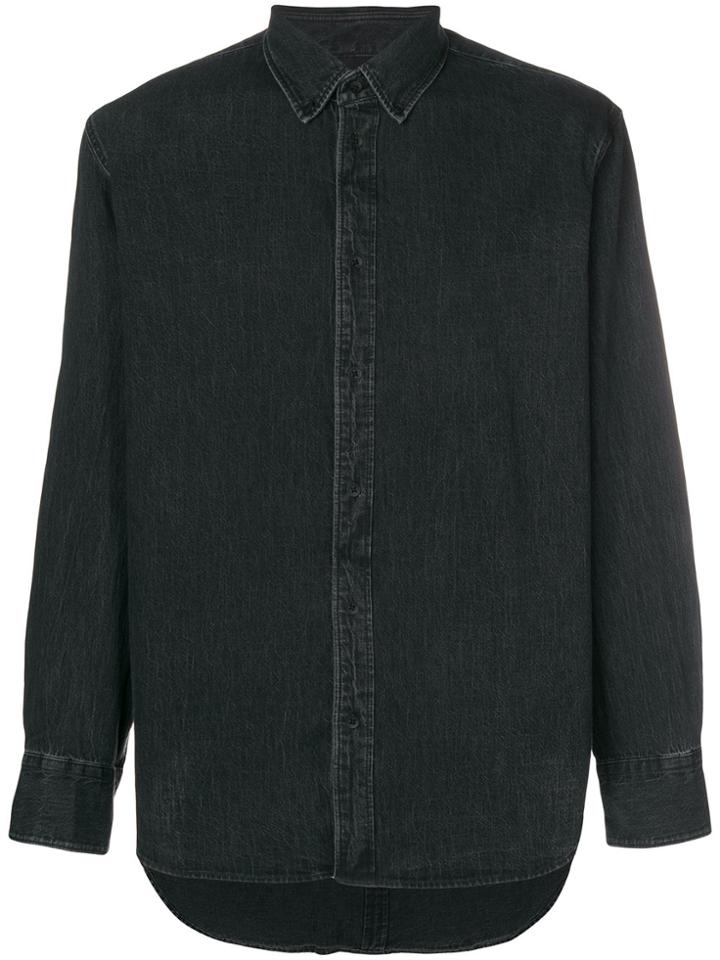 Rag & Bone Concealed Fastening Denim Shirt - Black