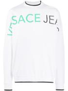 Versace Jeans Couture Printed Logo Sweatshirt - White