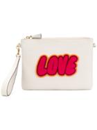Anya Hindmarch Love Print Satchel Bag - White