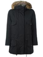 Moncler 'margarita' Parka Coat, Women's, Size: 2, Black, Polyamide/rabbit Fur/feather Down