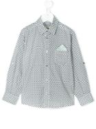 Cashmirino - Pocket Square Printed Shirt - Kids - Cotton - 5 Yrs, White