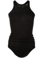Rick Owens Ribbed Tank Top, Women's, Size: 40, Black, Viscose/silk