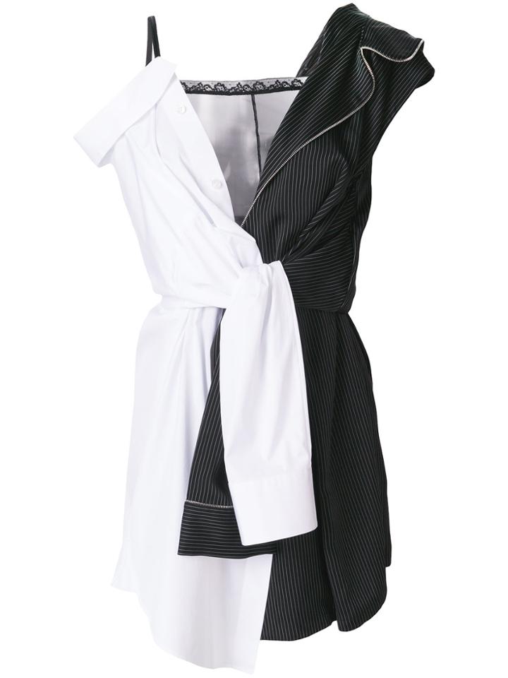 Alexander Wang Hybrid Shirt Dress - Black