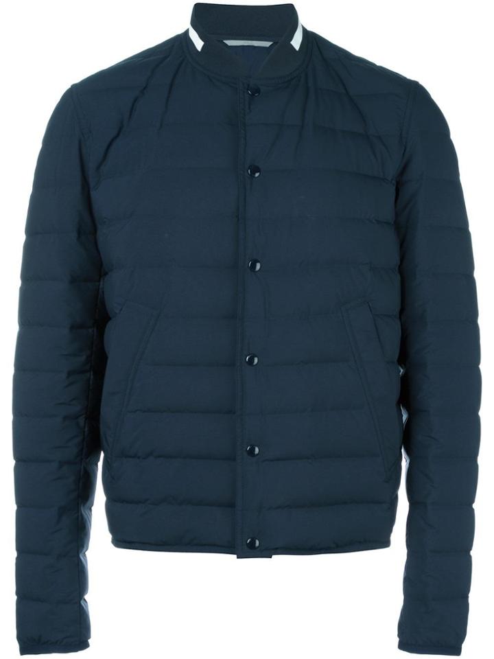 Dior Homme Collarless Padded Jacket - Blue