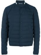 Dior Homme Collarless Padded Jacket - Blue