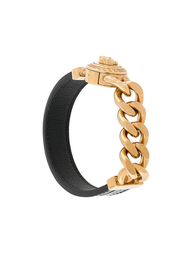 Versace Medusa Chainlink Bracelet - Black