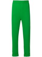 P.a.r.o.s.h. High Waist Cropped Trousers - Green