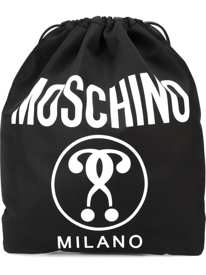 Moschino Double Question Mark Print Backpack