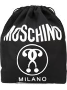 Moschino Double Question Mark Print Backpack